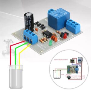 12V Automatic Water Liquid Level Controller Sensor Module Water Level Detection Sensor Pumping Drainage Protection Circu