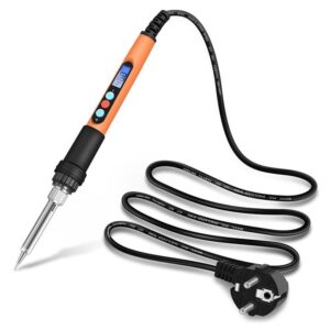 Handskit 90W Digital Display Soldering Iron Set Internal Heating Thermostat Adjustable Temperature Lcd Digital Display S